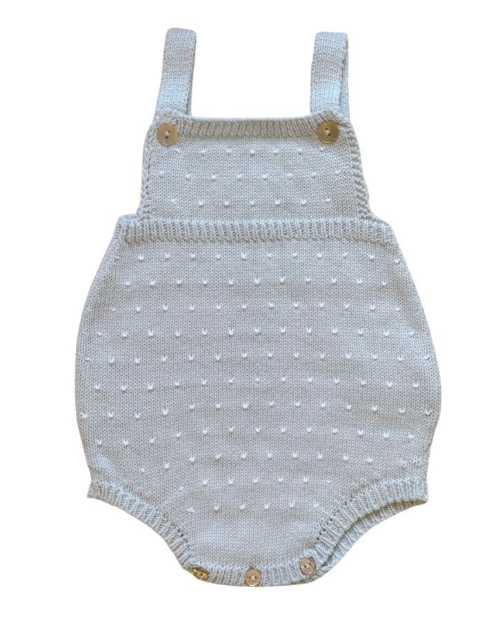 Mi Lucero | Light Blue Dot Sunsuit