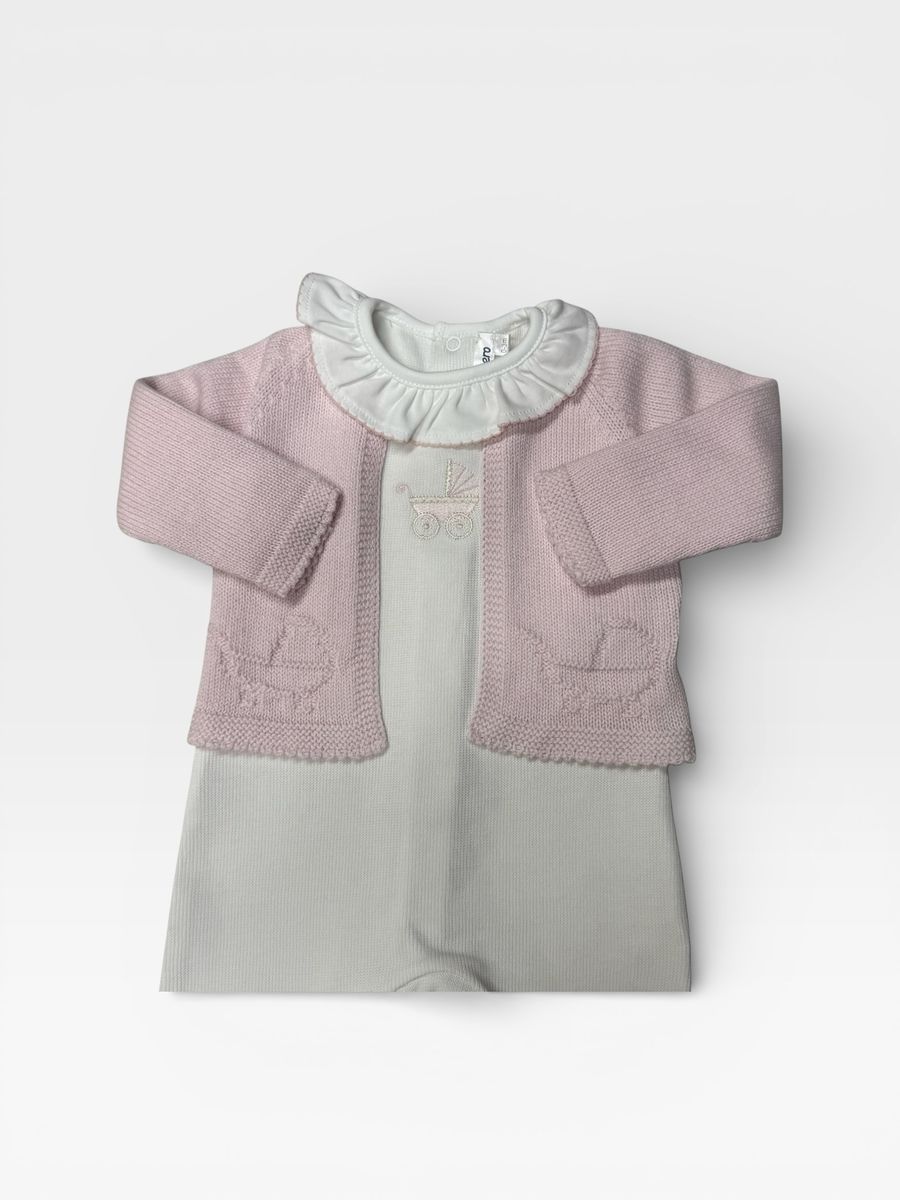 Pima Footie with Pram Embroidery