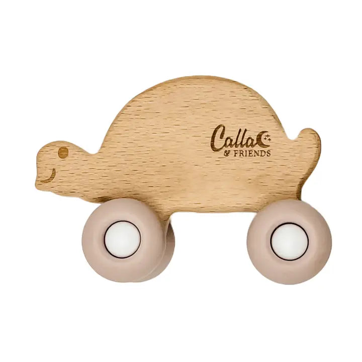 Rollin' Friends Silicone & Beechwood Teether Toy