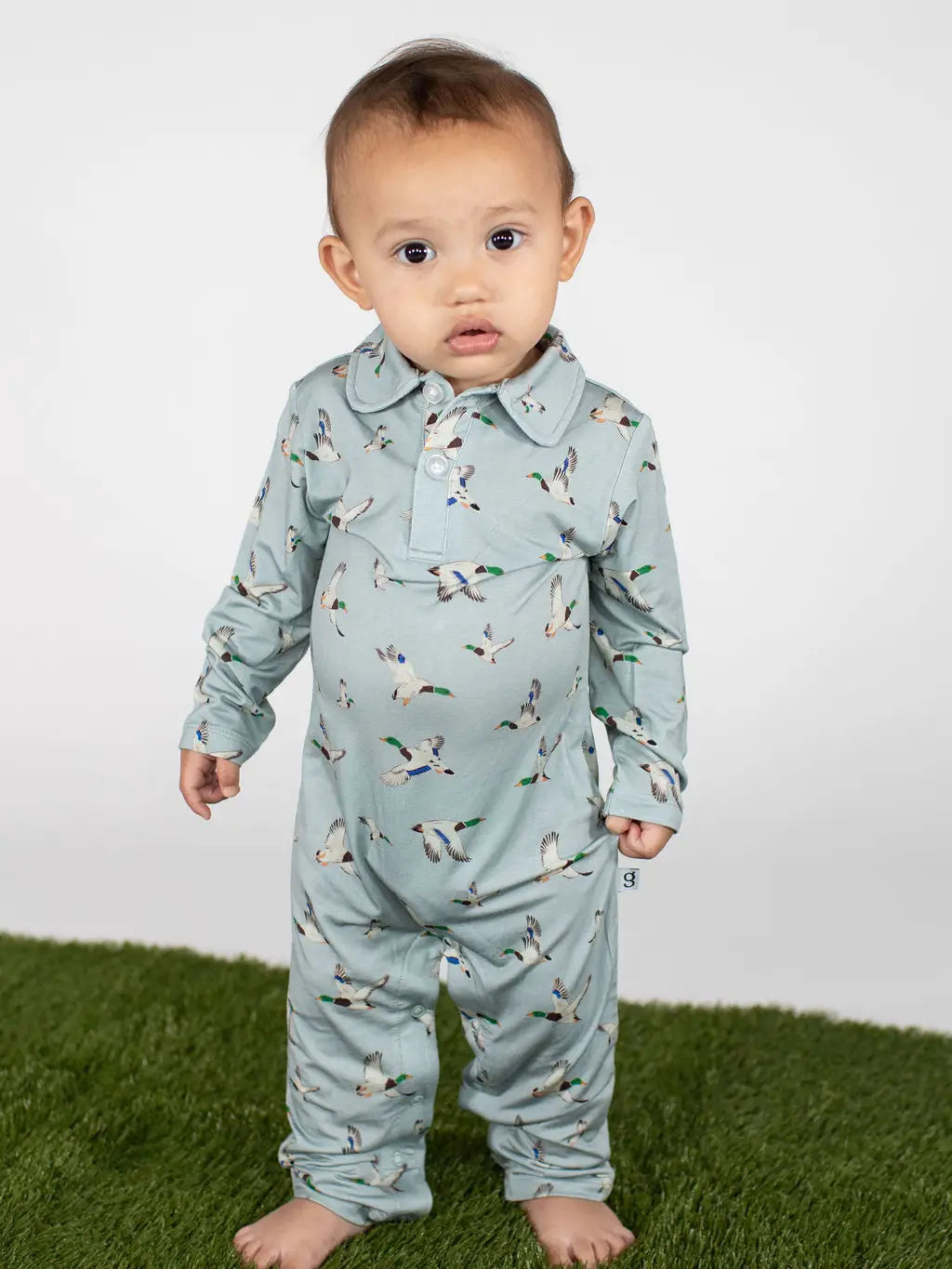 Goosies | Polo Romper Mallards