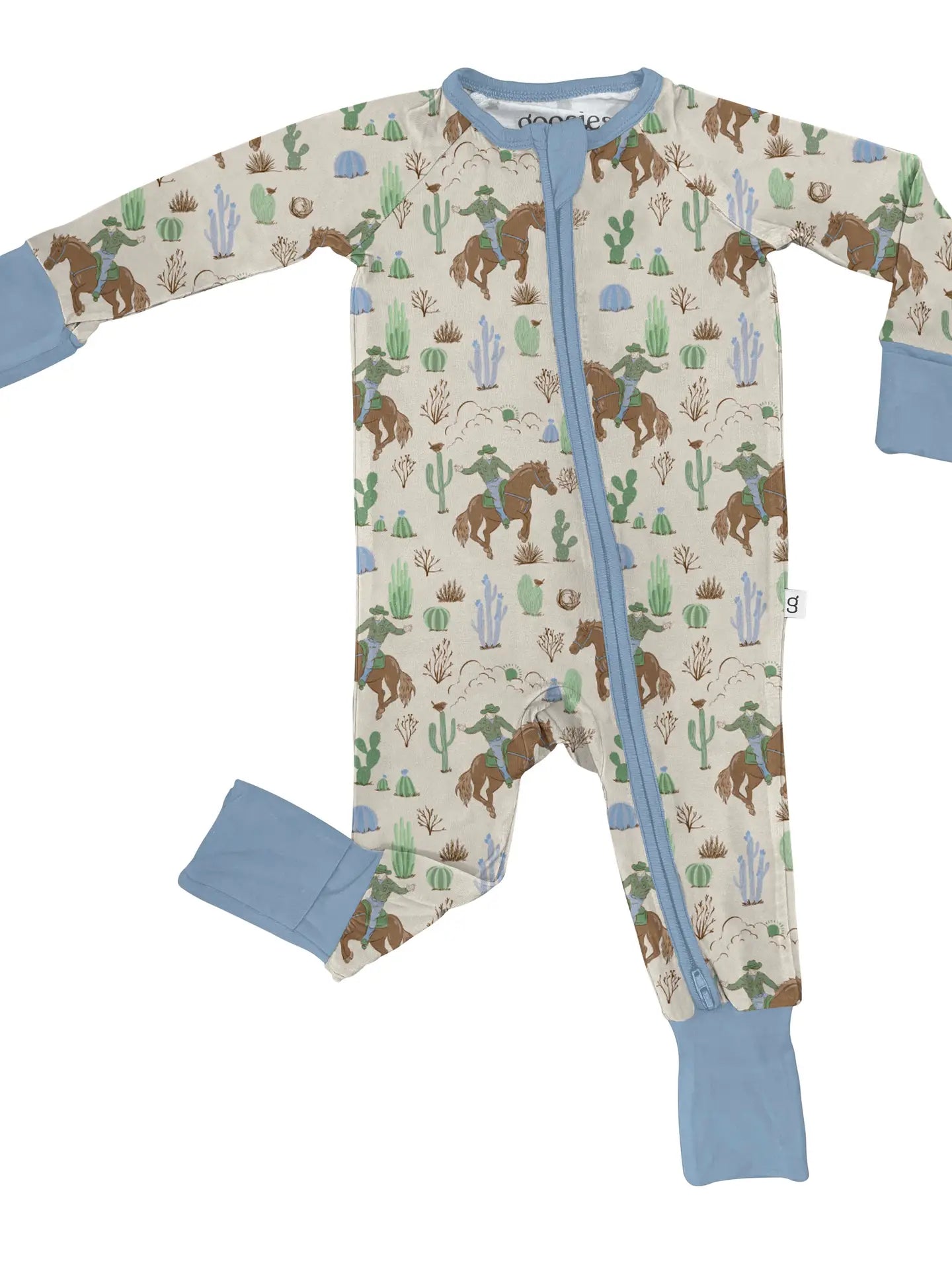 Goosies | Saddle Up, Cowboy Long Sleeve Zip PJ