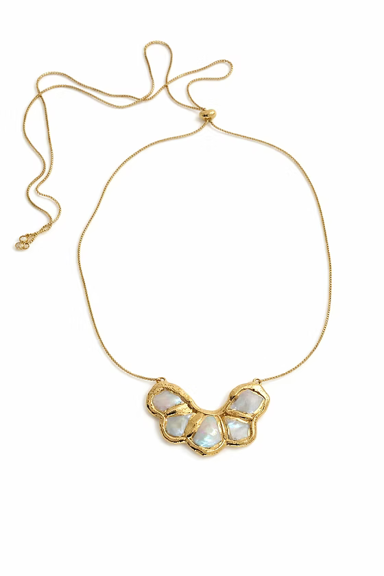 Cluster Pearl Slip Necklace