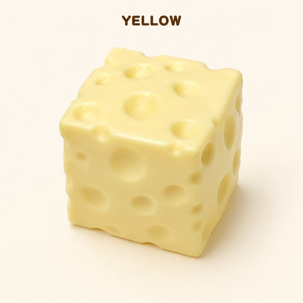 Crunchy Cheese Block Squishy Toy
