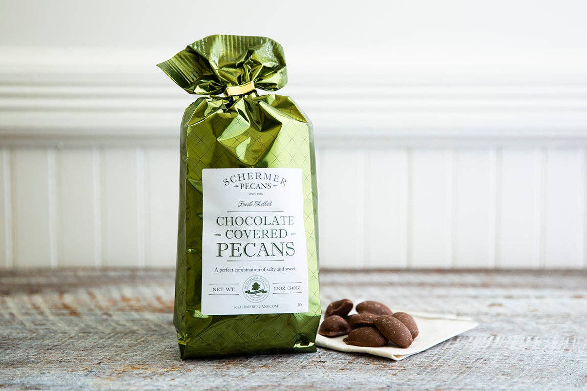 MILK CHOCOLATE COVERED PECANS