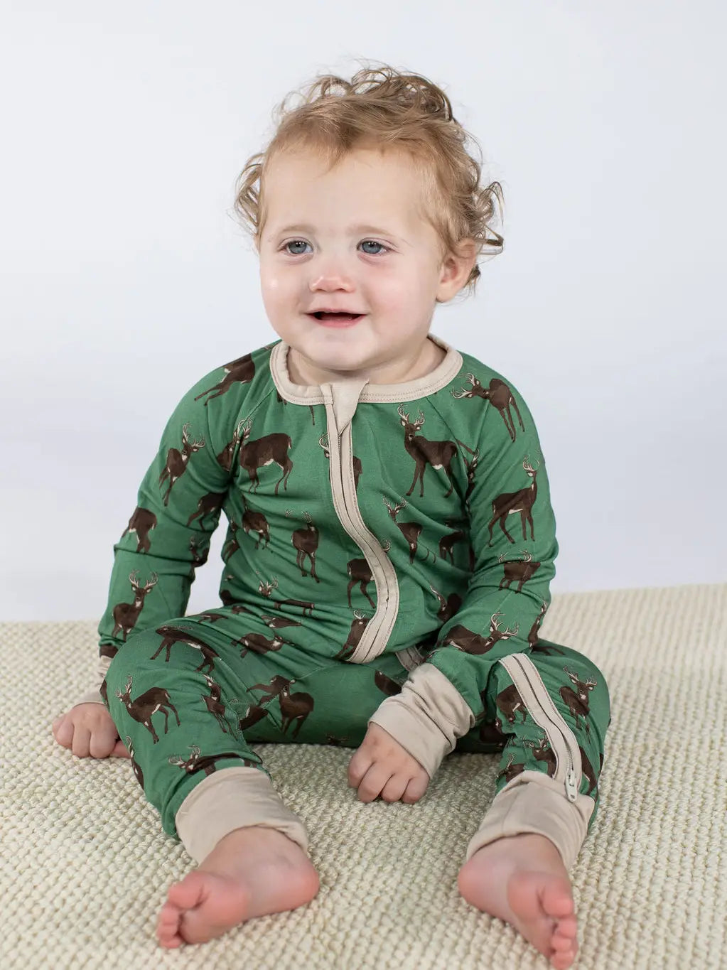 Deer Long Sleeve Zip PJ