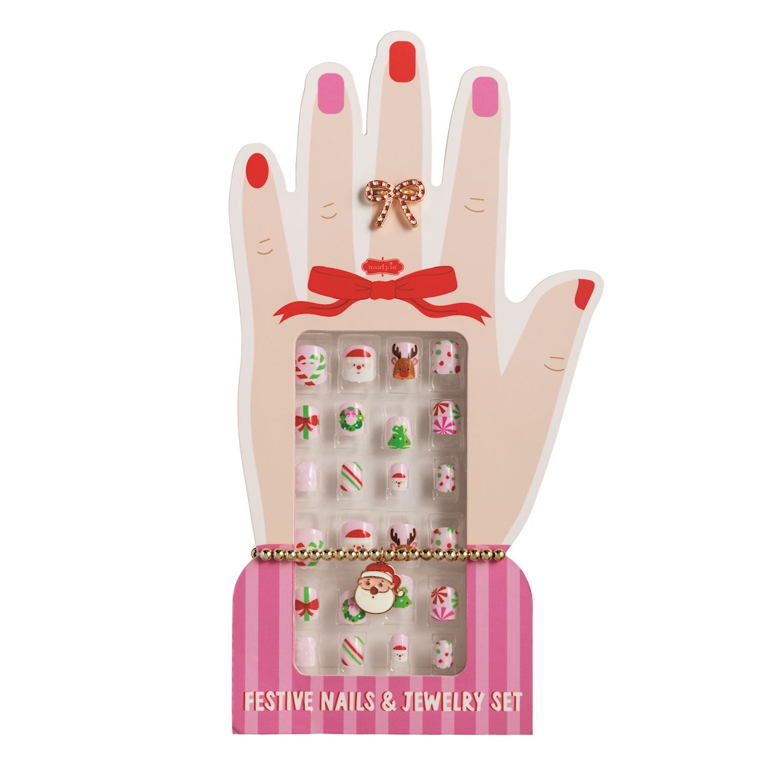 Kids Christmas Jewelry and Nail Set