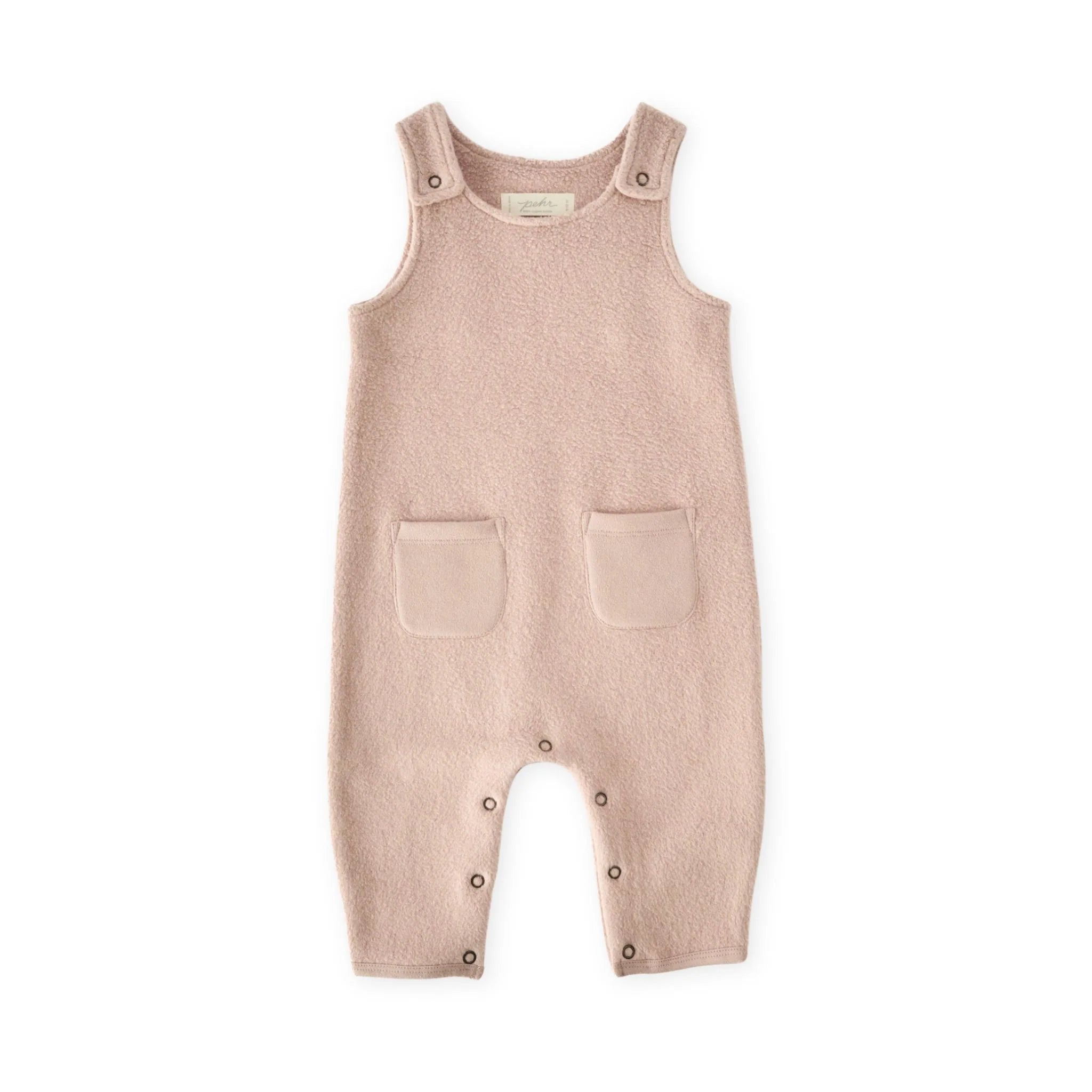 PEHR | Teddy Fleece Overall - Rose Pink