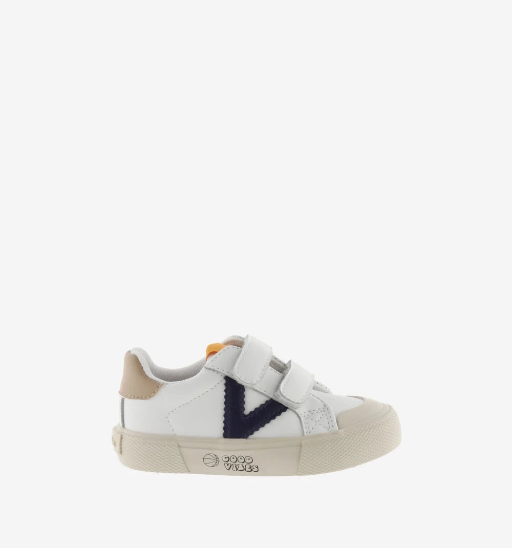 VICTORIA | Marino Leather Velcro Sneaker