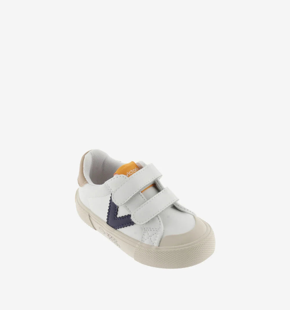 VICTORIA | Marino Leather Velcro Sneaker
