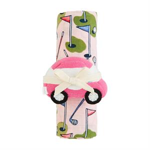 MudPie | Golf Swaddle with Rattle