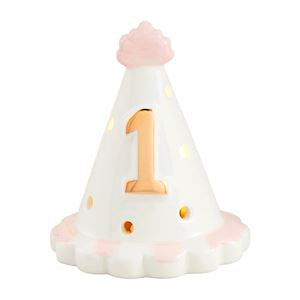 Mudpie | Blue Birthday Hat Light-Up Sitter