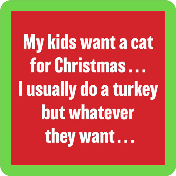 Drinks On Me | Holiday Coasters