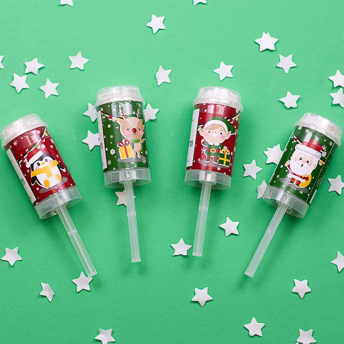 Festive Christmas Friends Confetti Poppers (assorted)