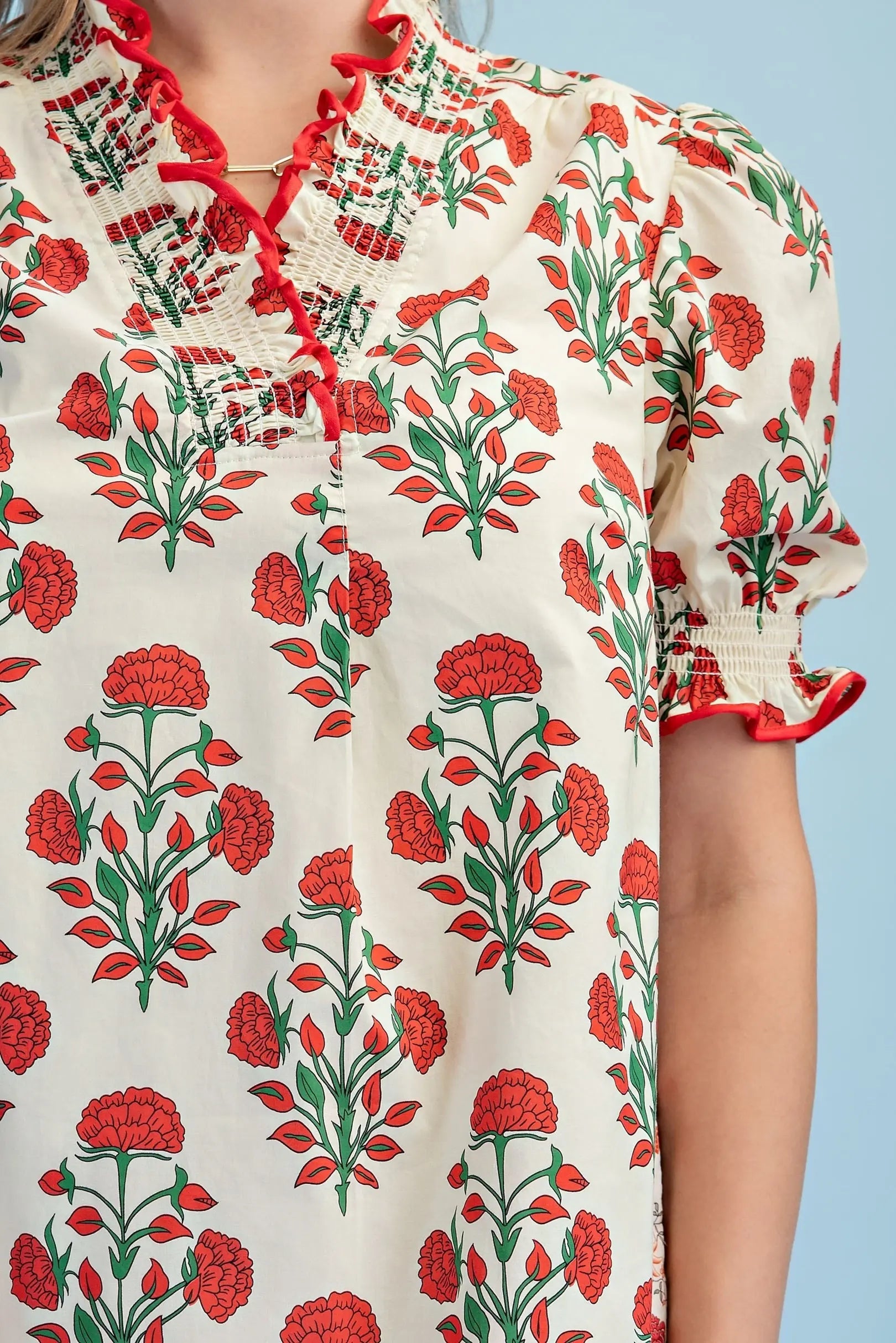 Ophelia Red Floral Dress