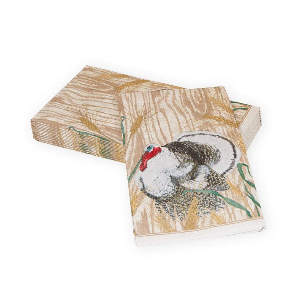 Caspari | Homestead Turkey Guest Towel