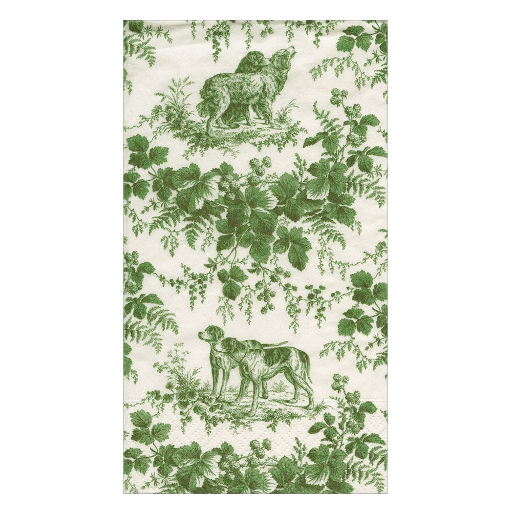 HUNTING TOILE GUEST TOWEL
