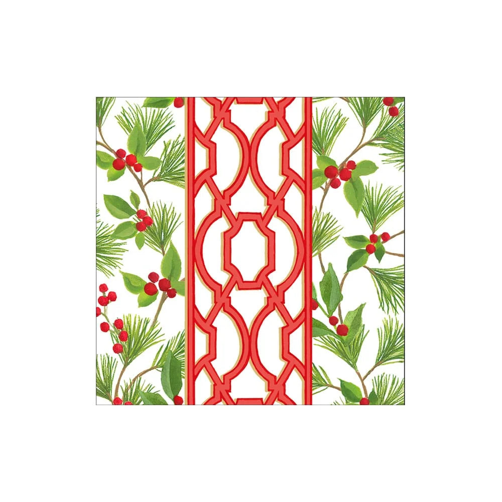 Knots and Greenery Cocktail Napkin