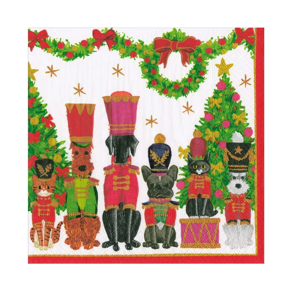 TOY SOLDIER PETS LUNCHEON NAPKIN