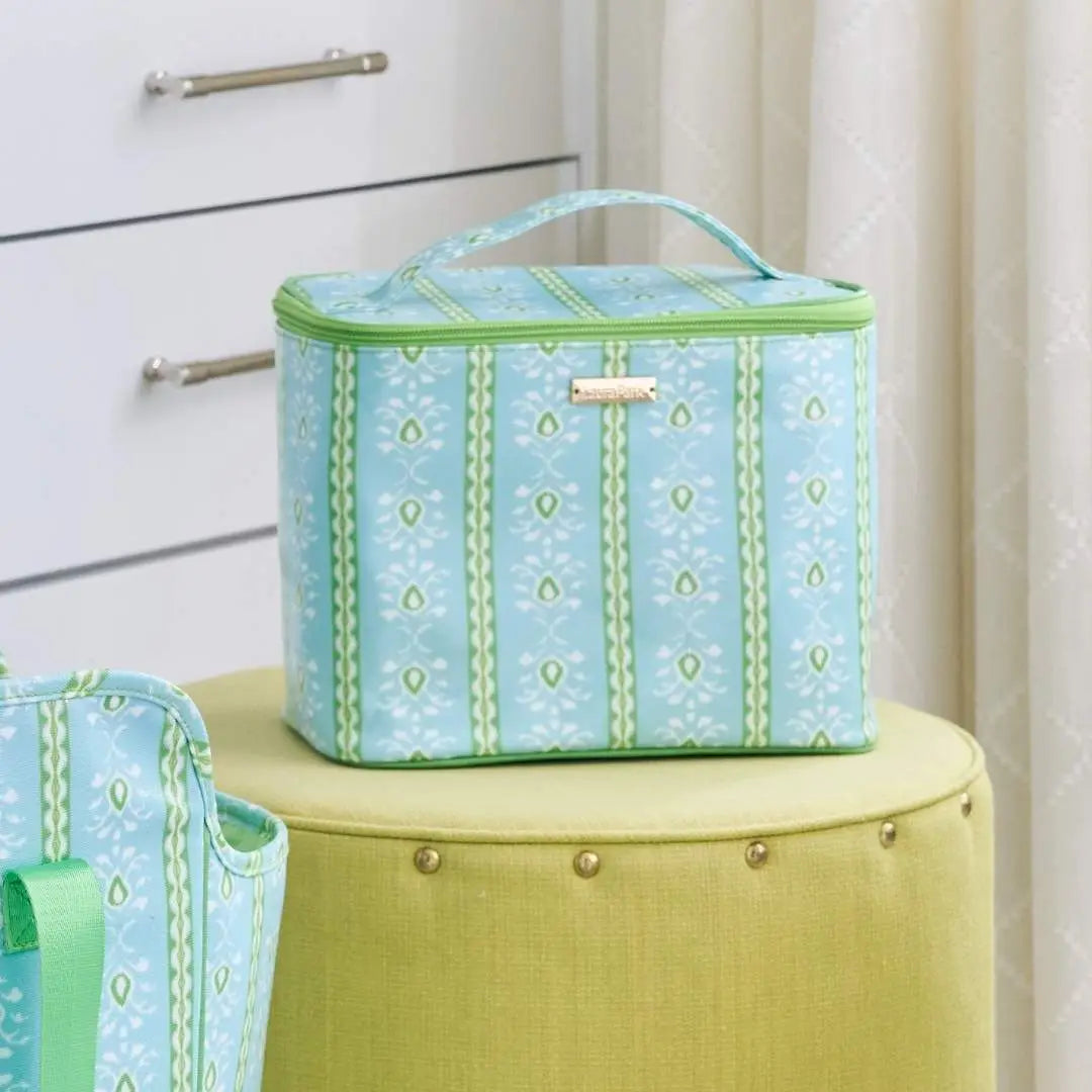 Rosemary Stripe Train Case