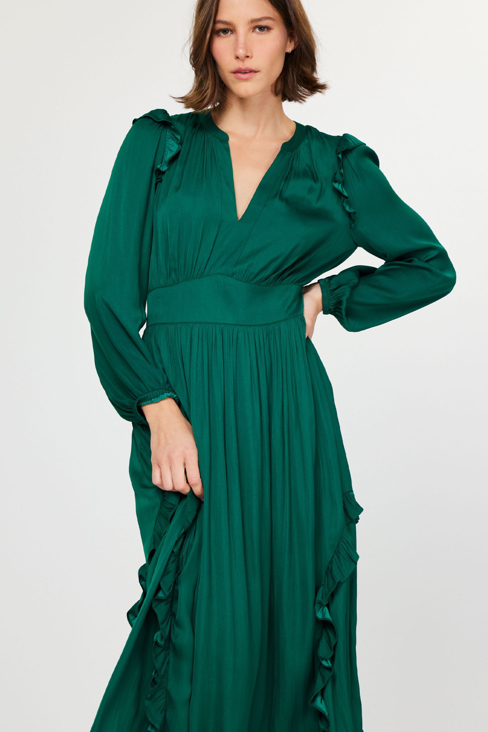 Emerald Midi Dress