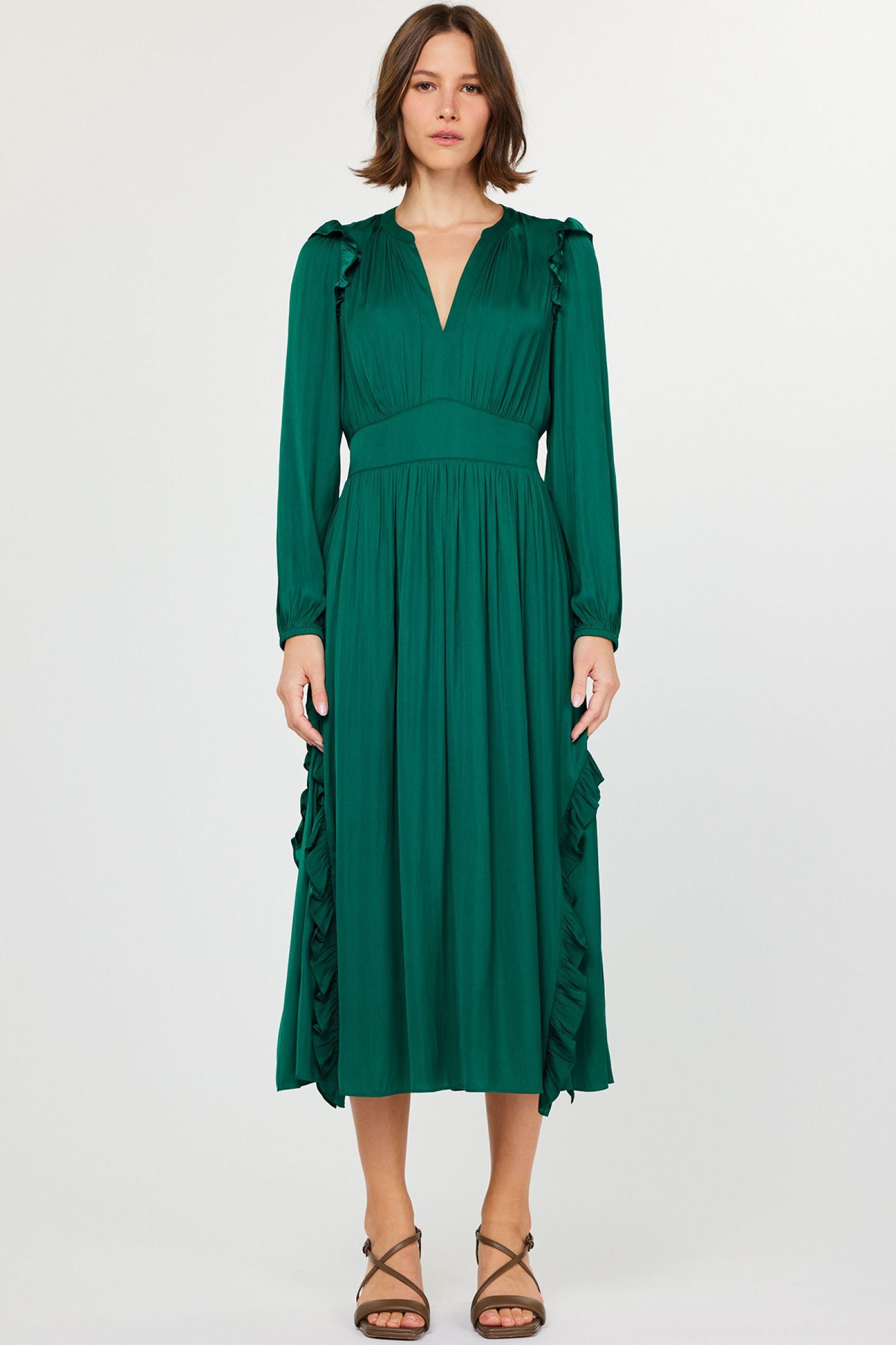 Emerald Midi Dress