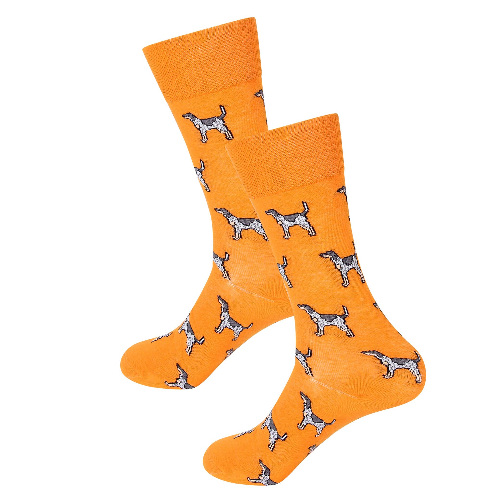 Orange Coonhound Socks