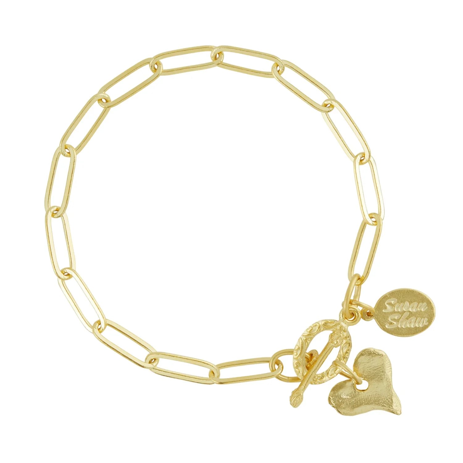 Susan Shaw | Heart Paperclip Bracelet