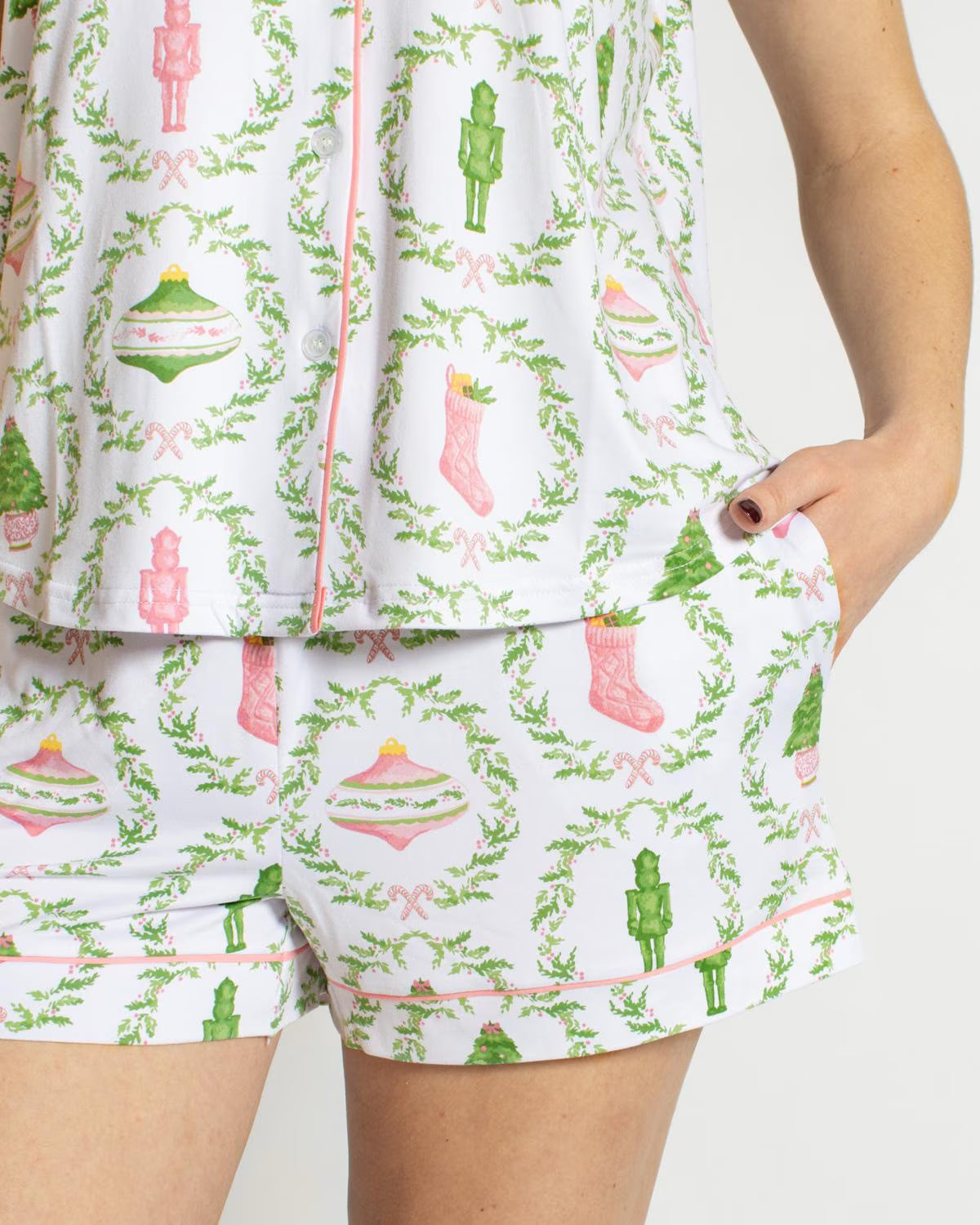 Nutcracker Trellis Christmas Pajamas Shorts