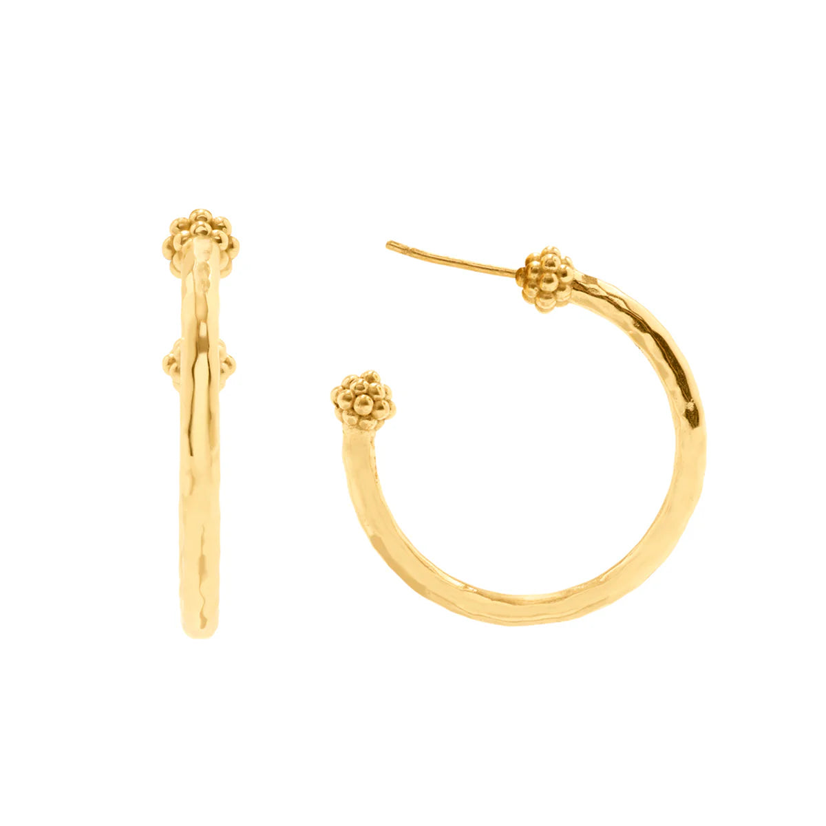 Berry Slice Small Hoop Earrings - Gold