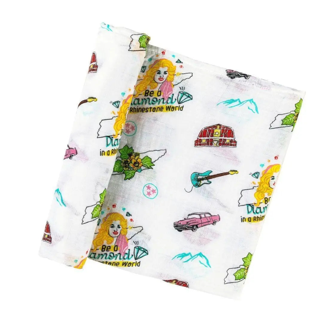 Tennessee Swaddle Blanket Floral