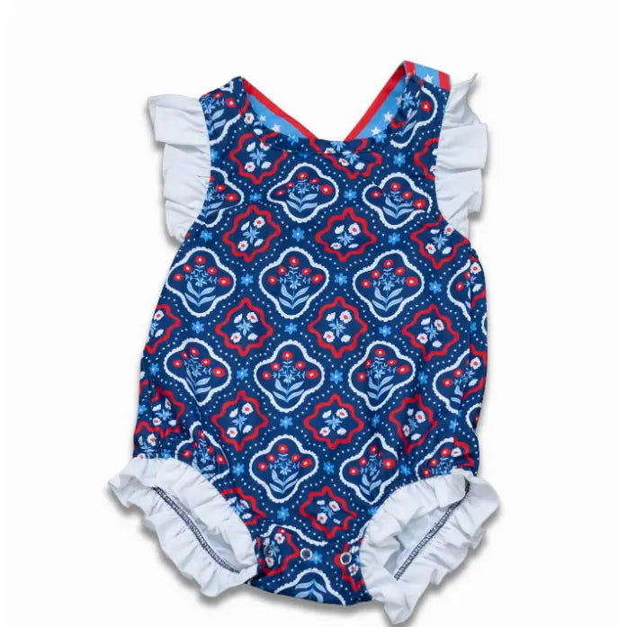 Independence Garden Baby Charlene Ruffle Bottom Bubble