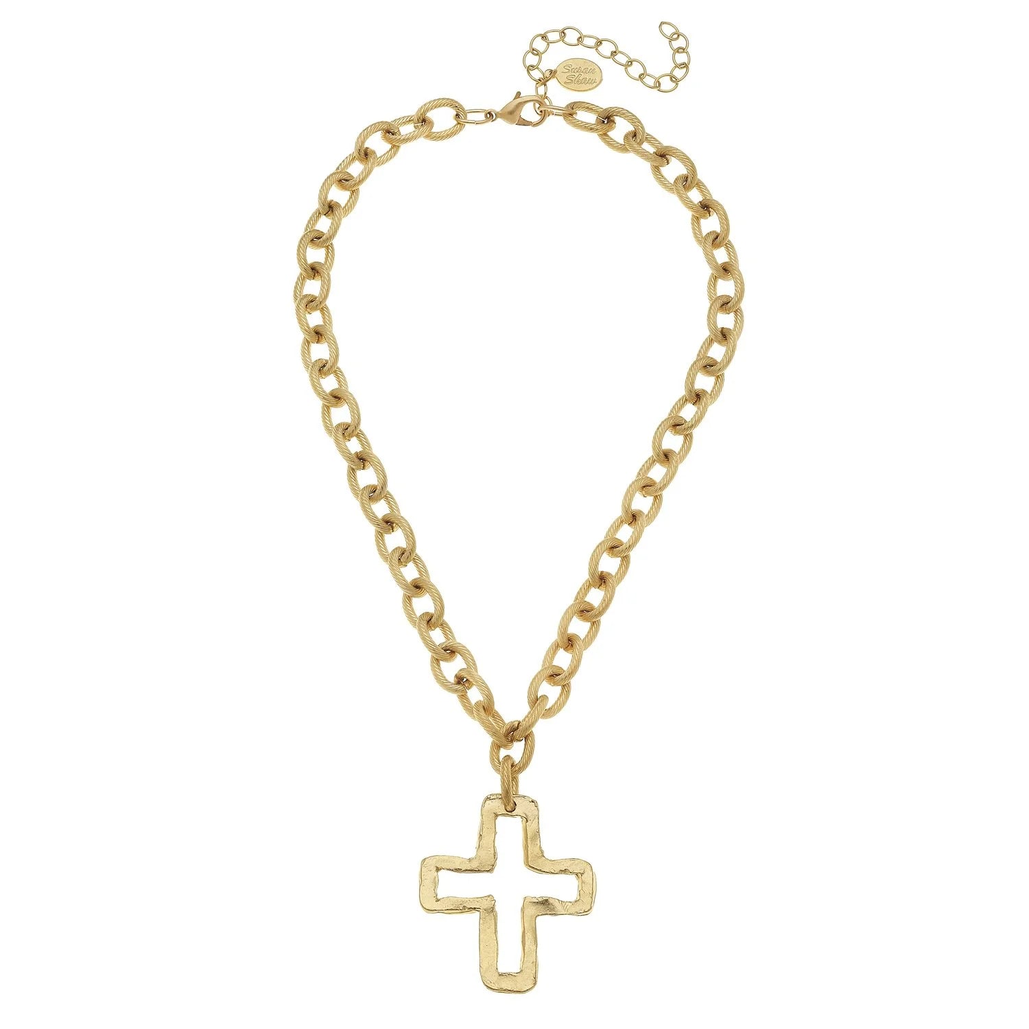 Gold Open Cross Necklace Open Cross Necklace Open Cross Necklace
