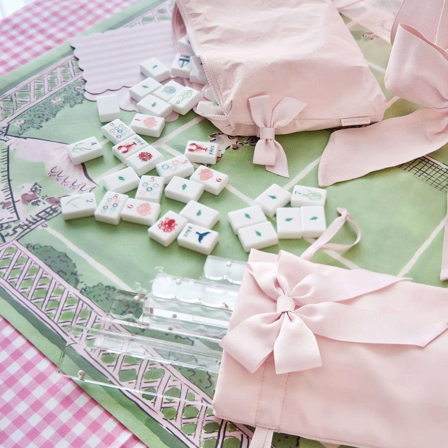Case-Mate Mahjong Jelly Tote - Ballet Pink Bow