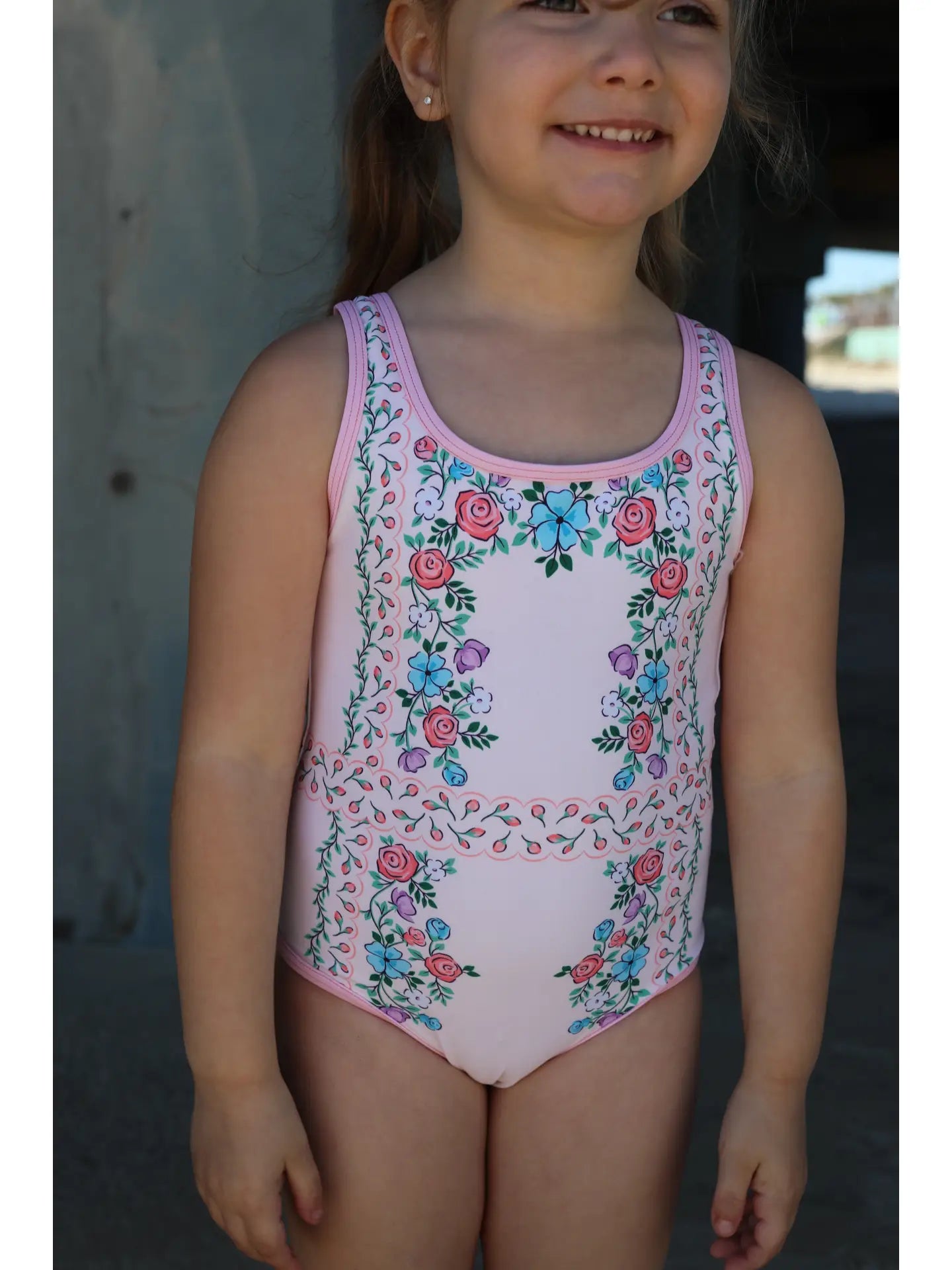 French Riviera One Piece Tank Swimsuit