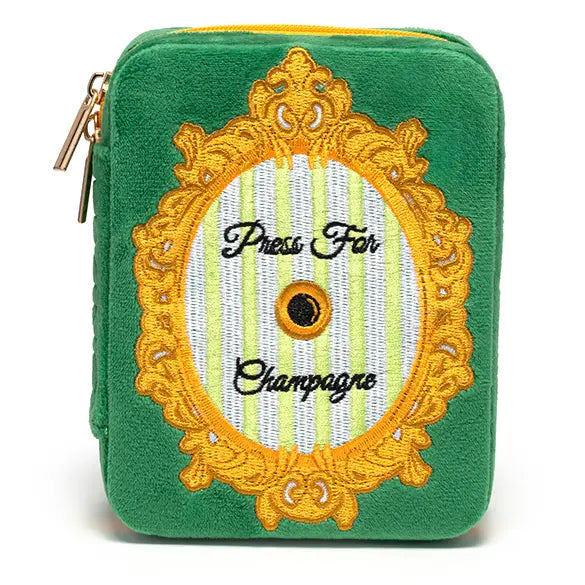 CHAMPAGNE JEWELRY ZIP CASE