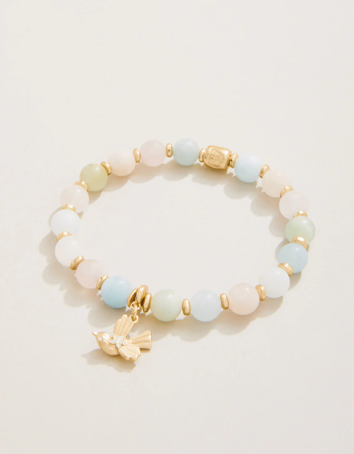 Spartina | Charmed Stretch Bracelet 8mm Pastel/Bird