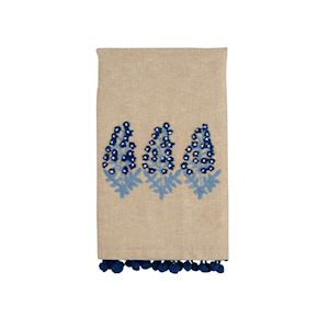 Mudpie | Flower Print Embossed Towel