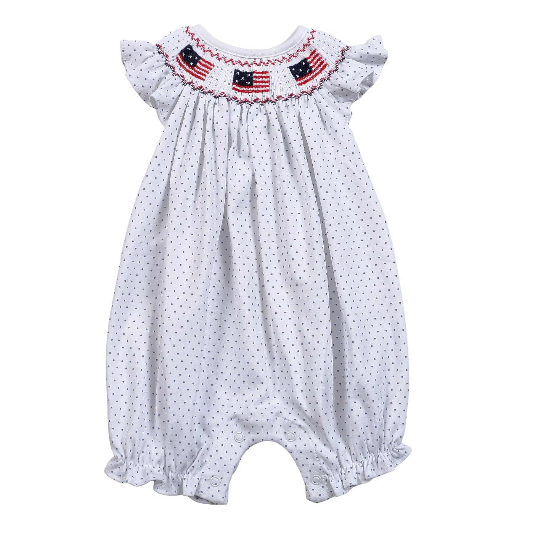 Americana Hand Smocked Pima Bubble