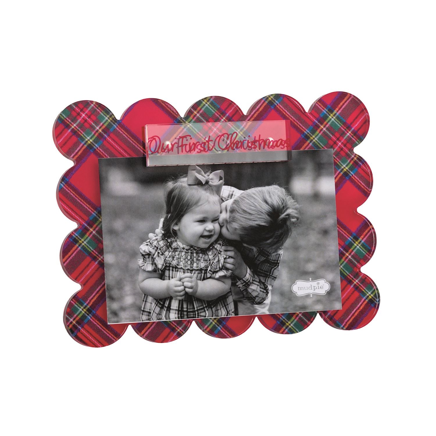 Tartan Plaid Acrylic Christmas Photo Frames