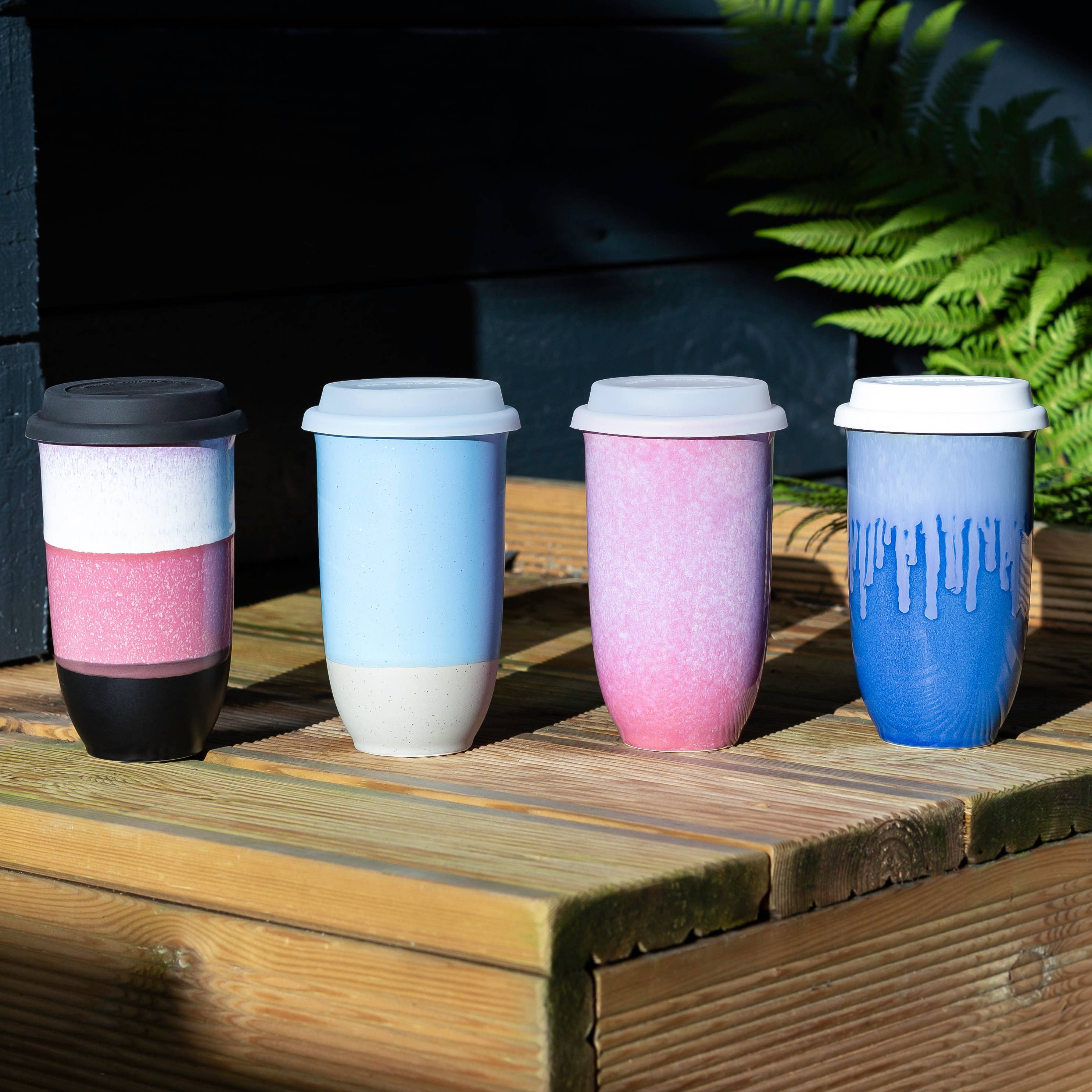 Neptune Ceramic Travel Mug – 16oz with Lid & Sleeve