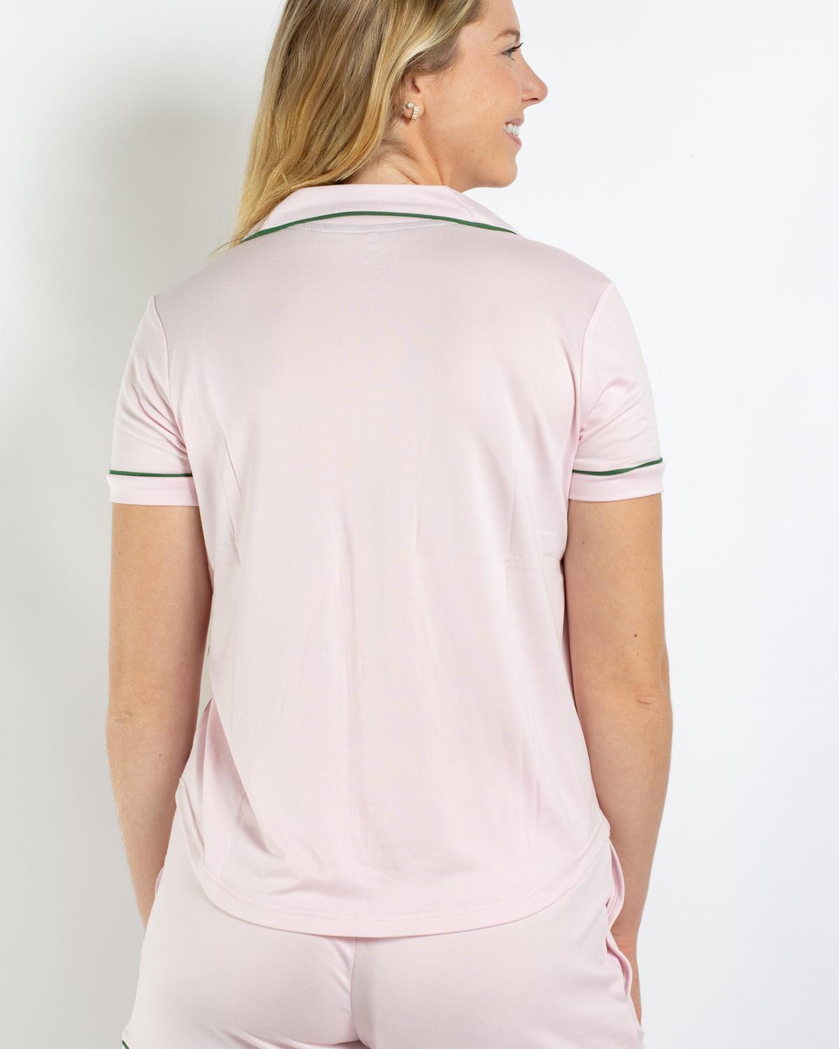 Allie Short Sleeve Button Up Sleep Shirt