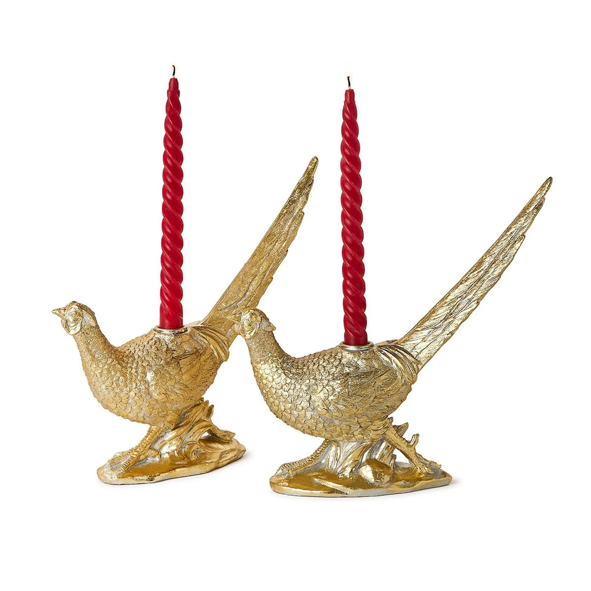 Pheasant Taper Candleholder