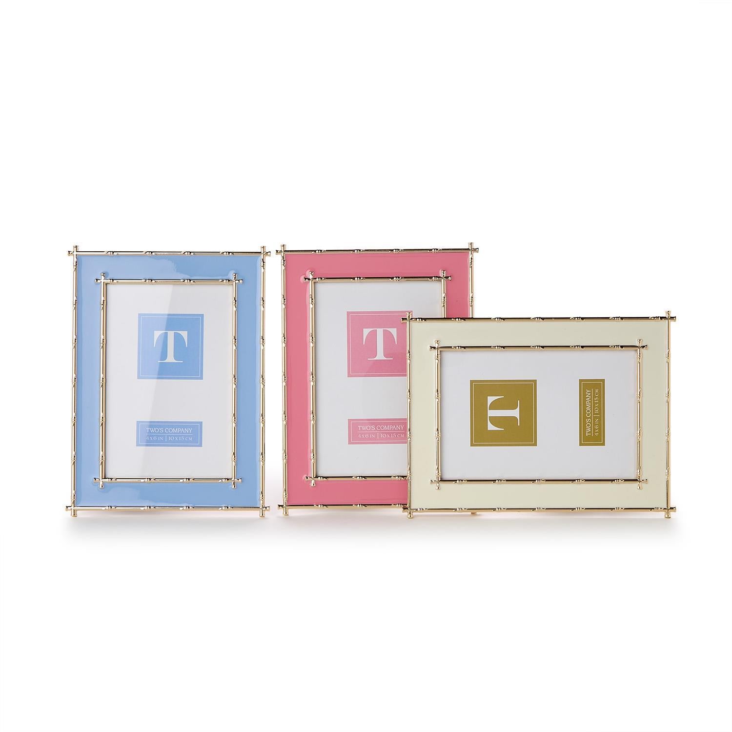 Gold Bamboo Edge 4x6 Metal Frame