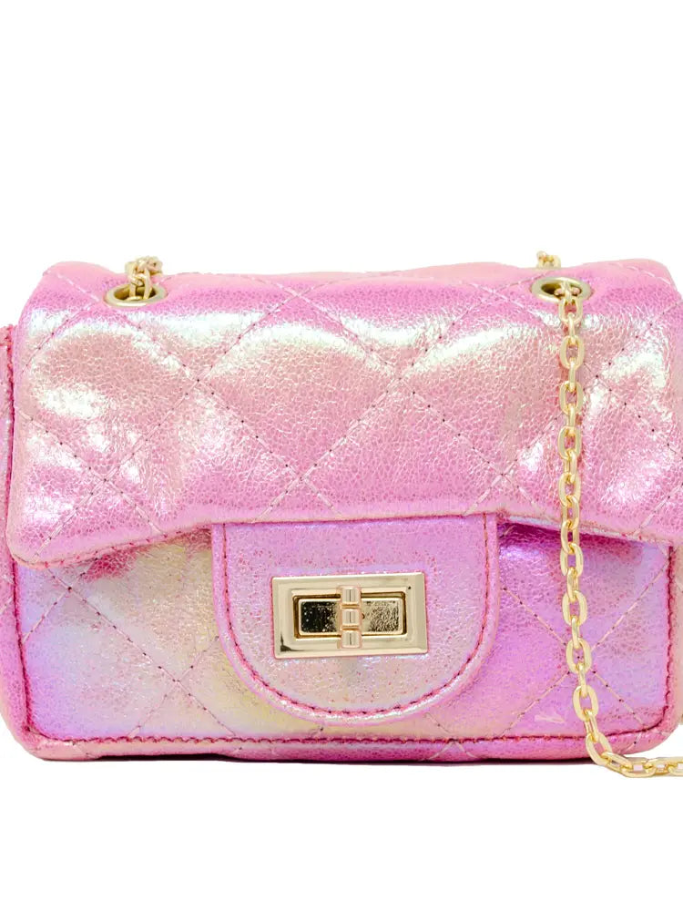 Classic Quilted Shiny Mini Bag