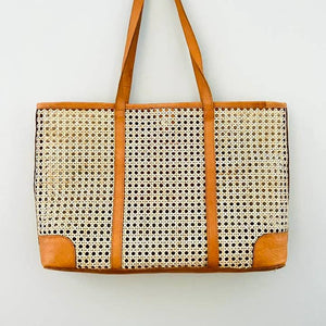 The Winding Road | Cane Weave Oversized Tote
