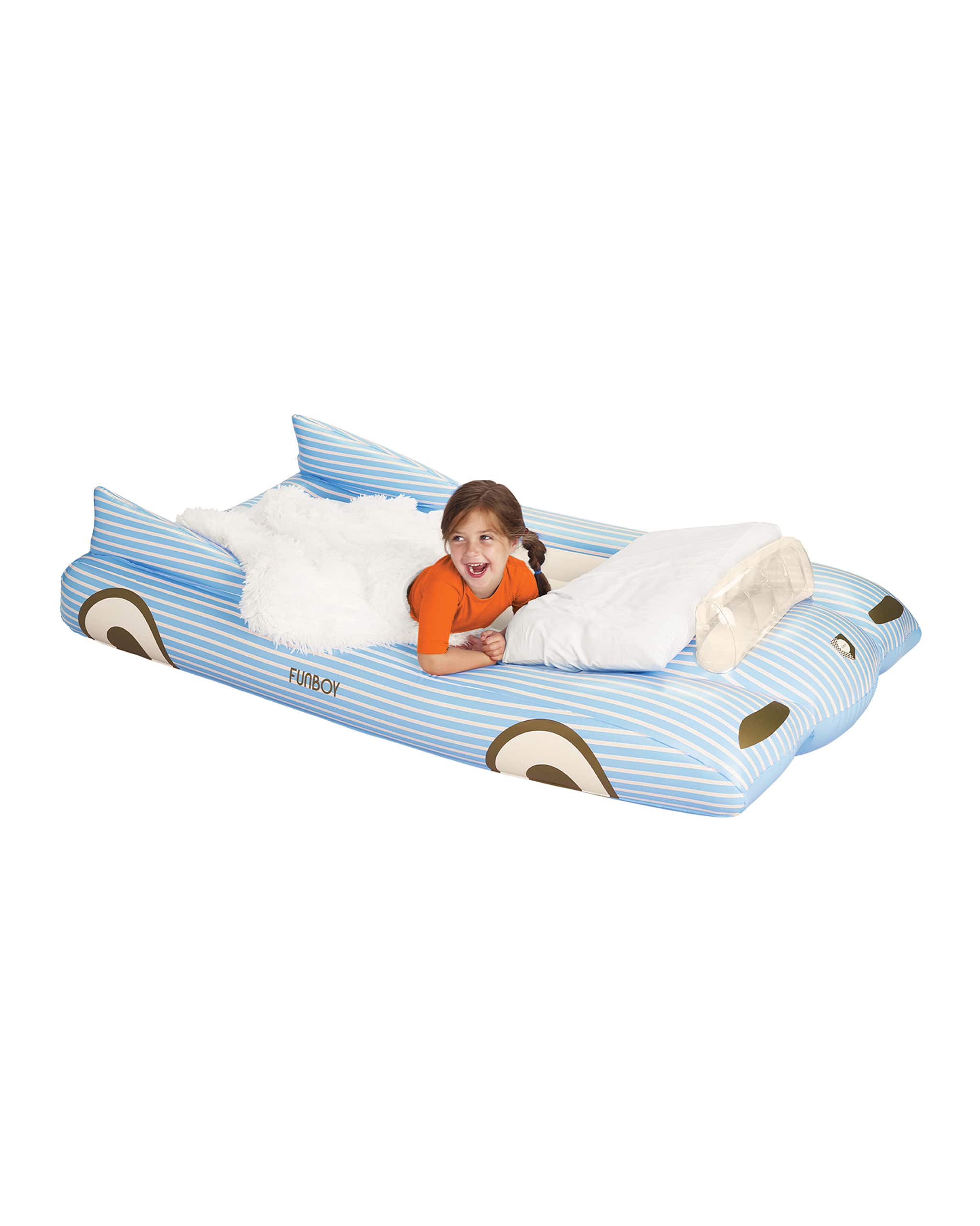 Blue Convertible Kids Sleepover Air Mattress