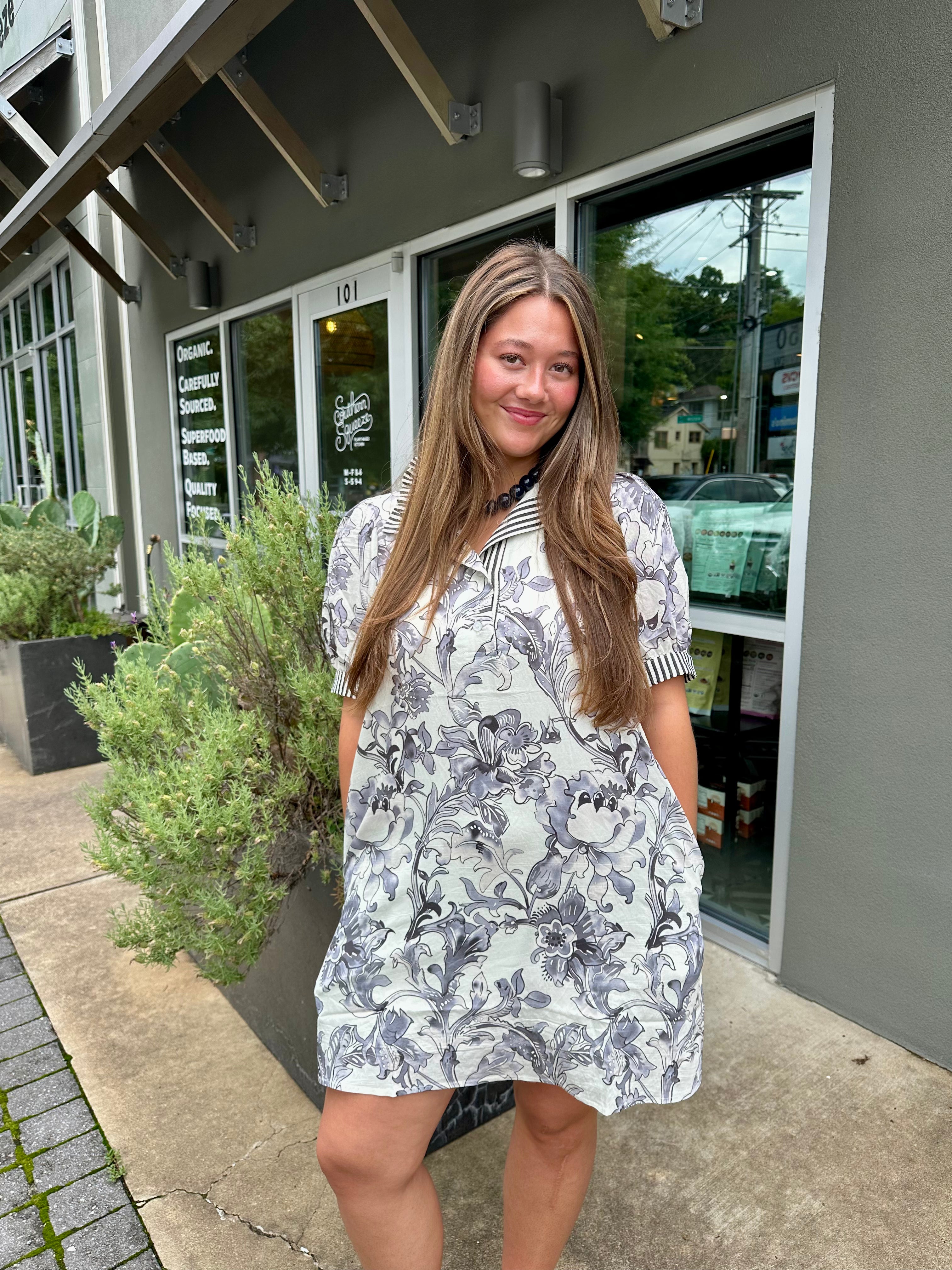 Jodie Tropical Floral Dress