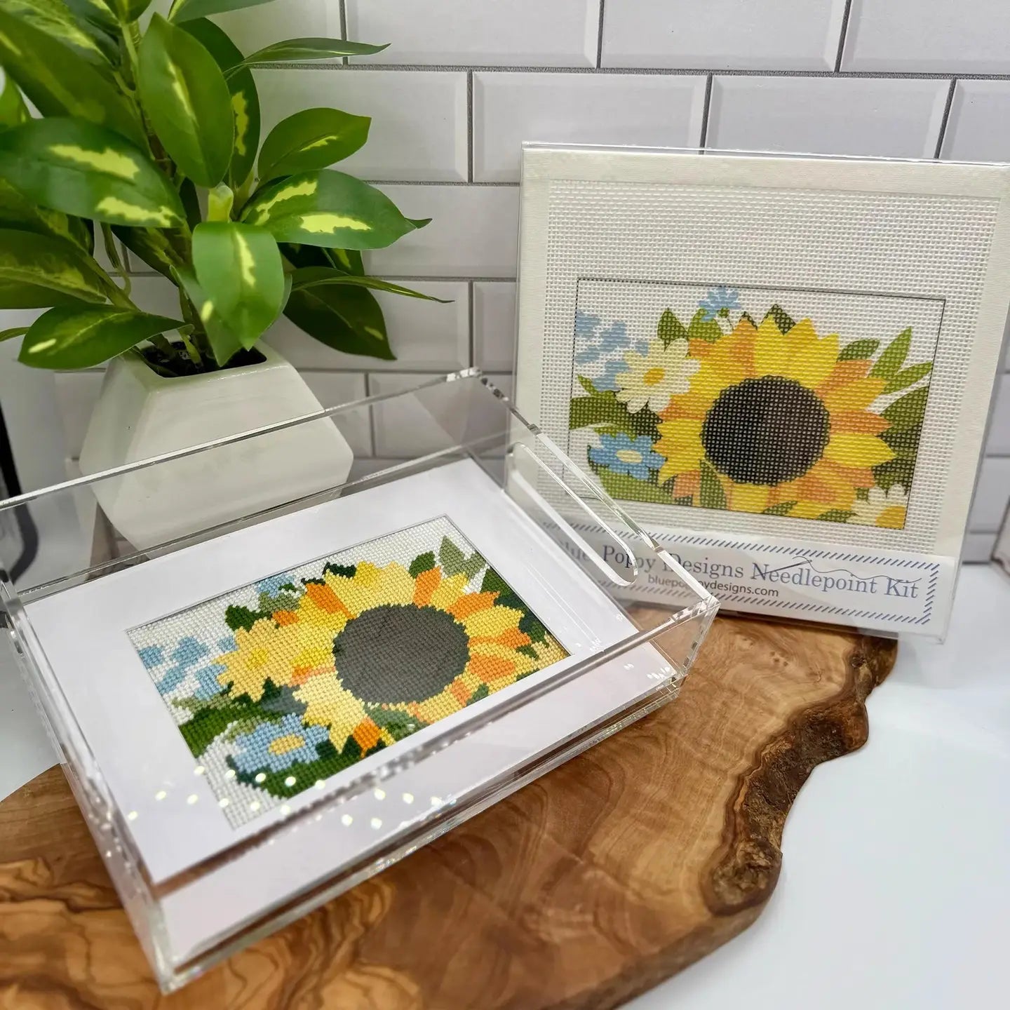 Needlepoint Finishing Acrylic Tray