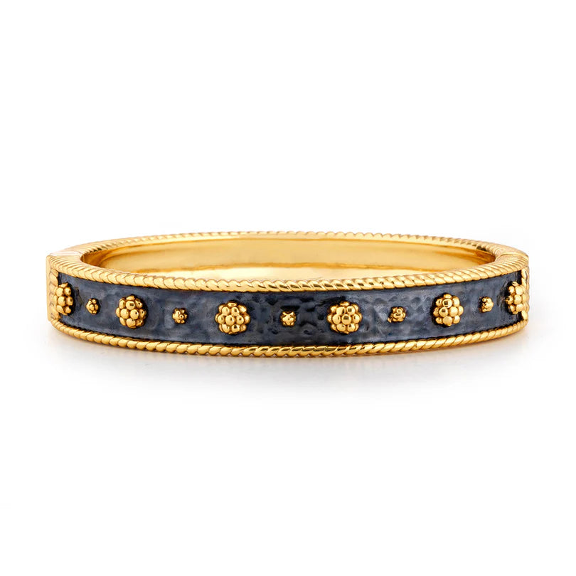 Capucine De Wulf | Berry Classic Hinged Bangle - Gold/Midnight