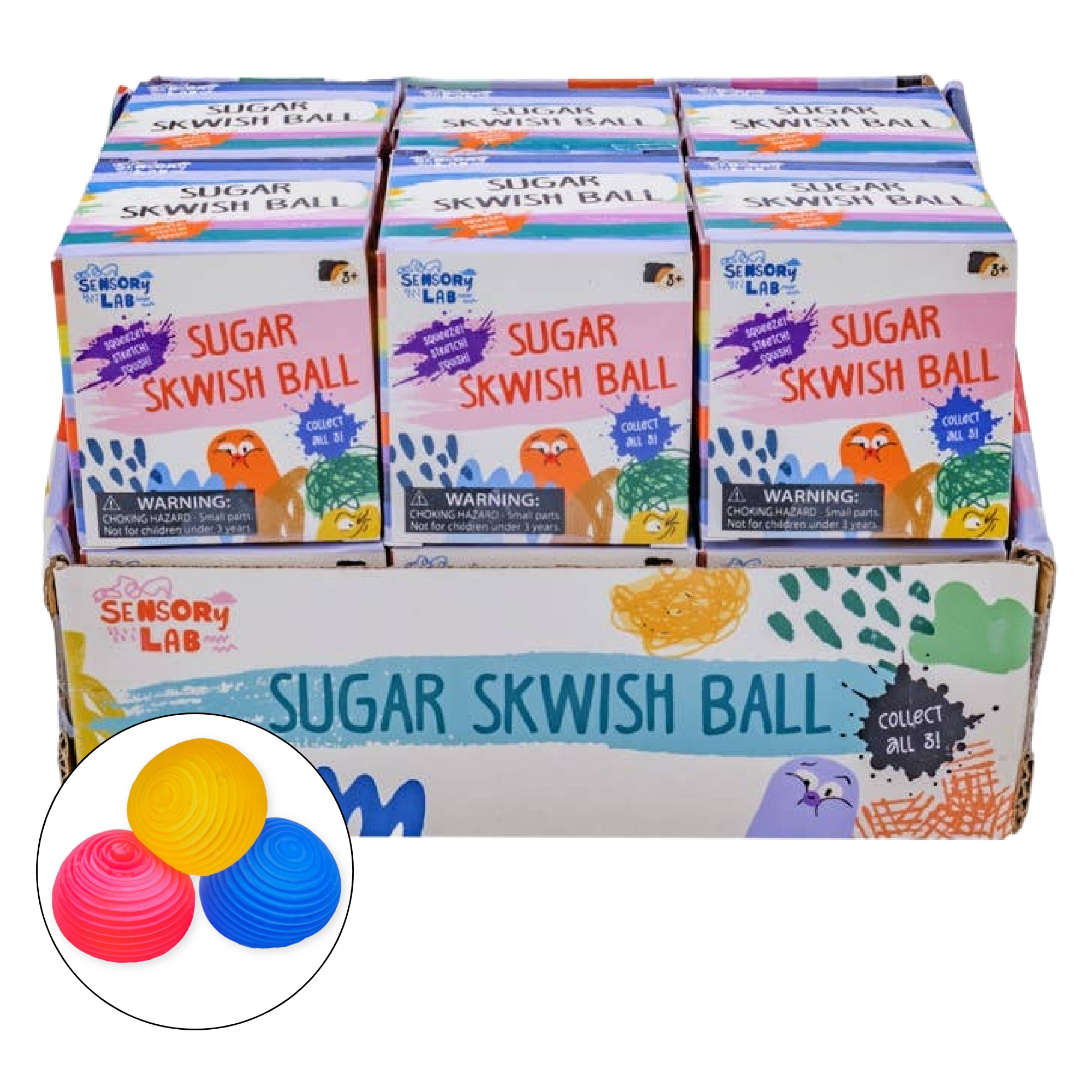 Sensory Lab Sugar Skwish Ball